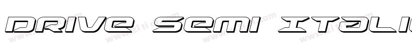 Drive Semi Italic字体转换
